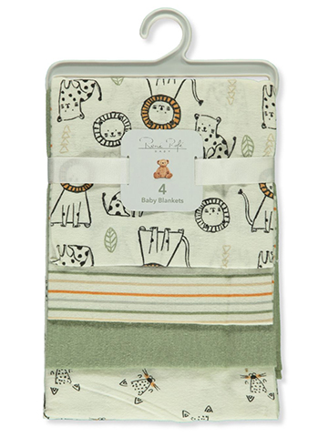 Rene Rofe Baby Boys' 4-Pack Lion Blankets - CookiesKids.com