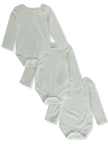 Bon Bebe Baby Unisex 3-Pack L/S Bodysuits - CookiesKids.com