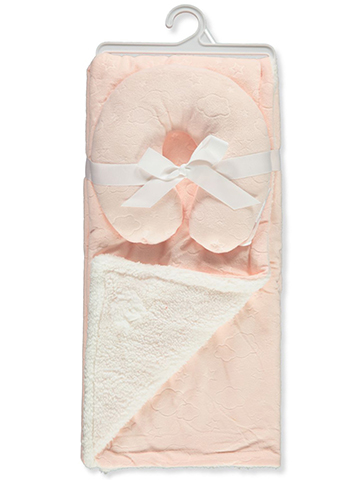 Bon Bebe Baby Girls' 2-Piece Blanket With Neck Pillow - CookiesKids.com