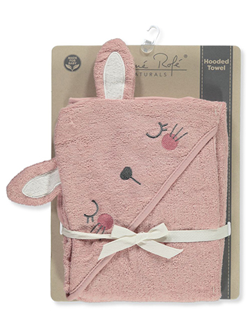Rene Rofe Baby Girls' Woven Rabbit Hooded Towel - CookiesKids.com