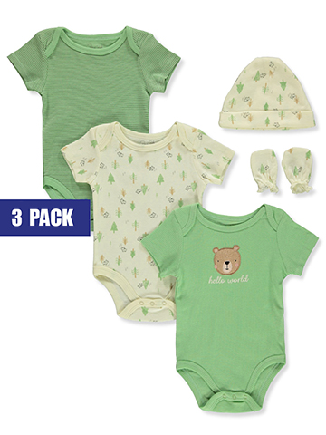 Rene Rofe Baby Boys' 5-Piece Bodysuits Booties Set - CookiesKids.com
