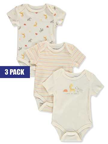 Baby Views Baby Unisex 3-Pack Bodysuits - CookiesKids.com