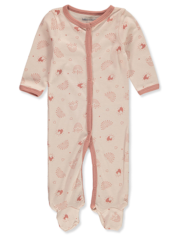 Baby Views Baby Girls' Rainbow Footed Coveralls - CookiesKids.com