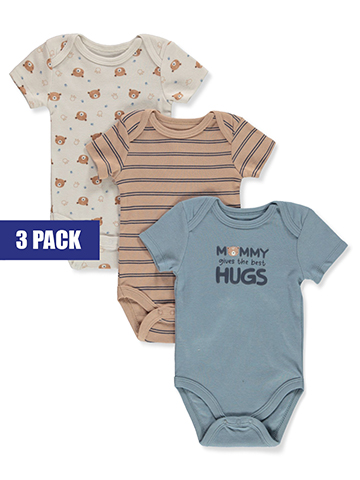 Baby Views Baby Boys' 3-Pack Bear Bodysuits - CookiesKids.com