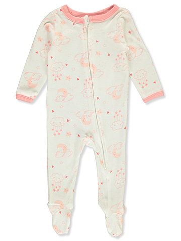 Baby Views Baby Girls' Love Footed Coveralls - CookiesKids.com
