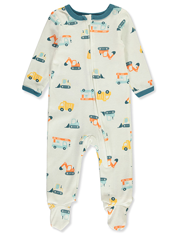 Baby Views Baby Boys' Trucks Footed Coveralls - CookiesKids.com