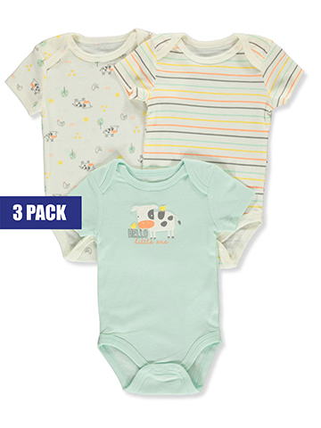 Baby Views Baby Unisex 3-Pack Bodysuits - CookiesKids.com