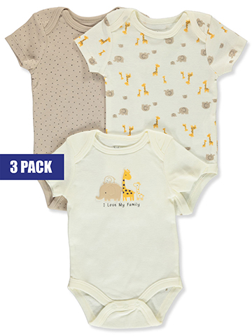 Baby Views Baby Unisex 3-Pack Bodysuits - CookiesKids.com