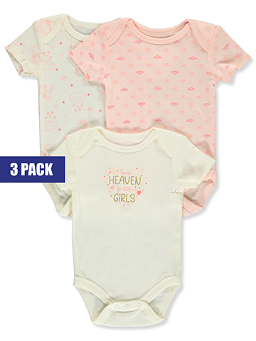 Baby Views Baby Girls' 3-Pack Bodysuits - CookiesKids.com