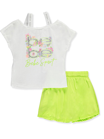 Bebe Girls' 2-Piece Skirt Set Outfit - CookiesKids.com