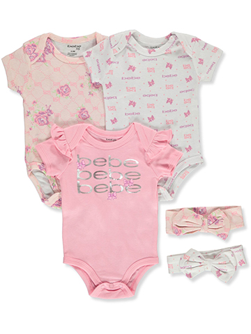 Bebe Baby Girls' 3-Pack Bodysuits - CookiesKids.com