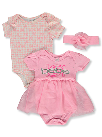 Bebe Baby Girls' 3-Piece Tutu Bodysuit Set - CookiesKids.com
