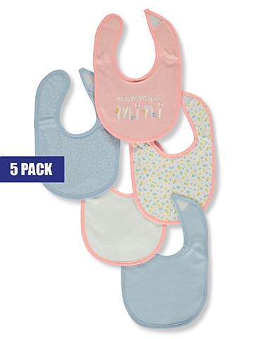 Baby Views Baby Girls' 5-Pack Floral Bibs - CookiesKids.com