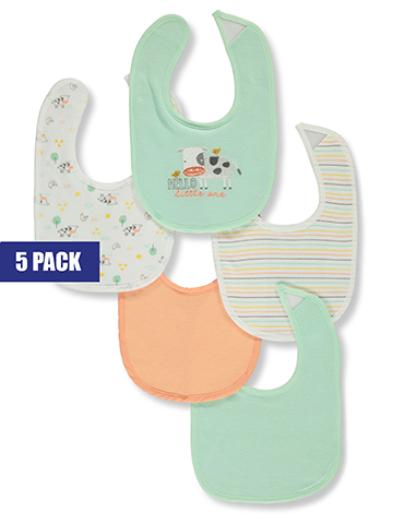 Baby Views Baby Boys' 5-Pack Farm Bibs - CookiesKids.com