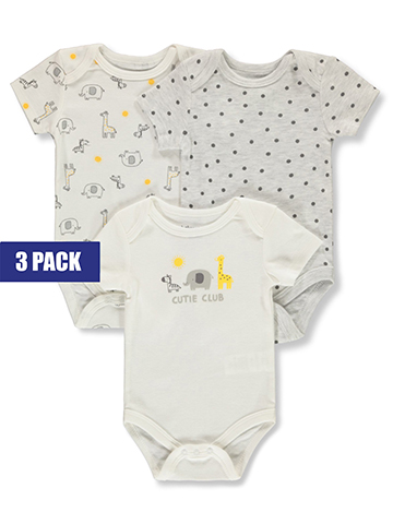 Baby Views Baby Boys' 3-Pack Jungle Bodysuits - CookiesKids.com