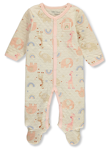 Baby Views Baby Girls' Quilted Safari Coveralls - CookiesKids.com
