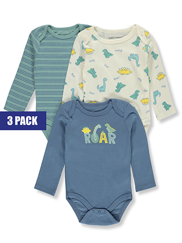 Baby Views Baby Boys' 3-Pack Long-Sleeved Bodysuits - CookiesKids.com