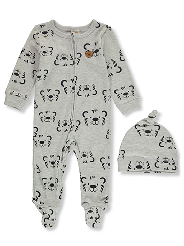 Bon Bebe Baby Boys' 2-Piece Tiger Coveralls With Cap Set - CookiesKids.com
