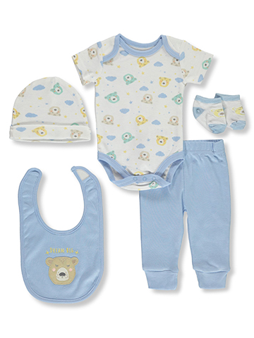 Rene Rofe Unisex 5-Piece Layette Set - CookiesKids.com