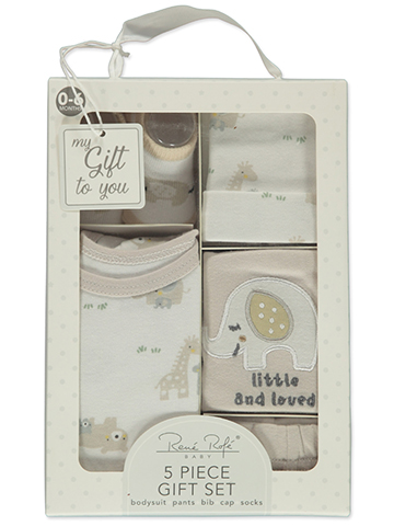 Rene Rofe Unisex 5-Piece Bear Layette Set - CookiesKids.com