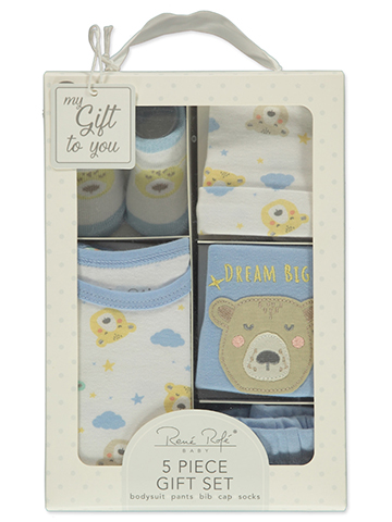 Rene Rofe Baby Boys' 5-Piece Dinosaurs Layette Set - CookiesKids.com