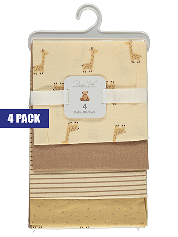 Rene Rofe Baby Boys' 4-Pack Jungle Receiving Blankets - CookiesKids.com