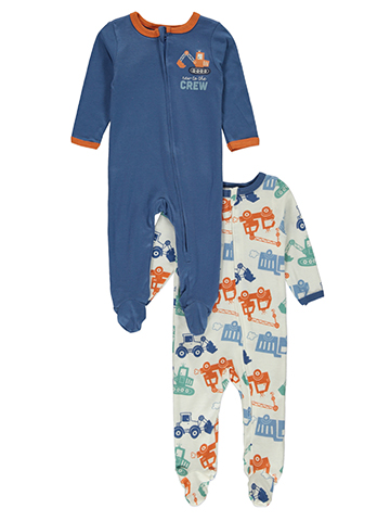 Bon Bebe Baby Boys' 2-Pack Footed Coveralls - CookiesKids.com