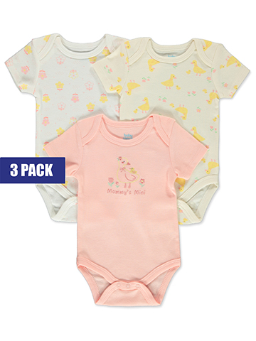 Girls' Bon Bebe Bodysuits Set, 3-Pack - CookiesKids.com