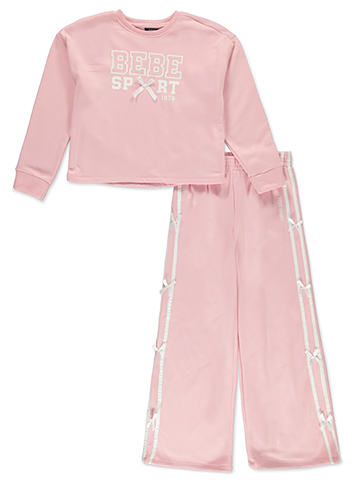 Bebe Girls' Sport Sweatshirt and Pants Set - CookiesKids.com