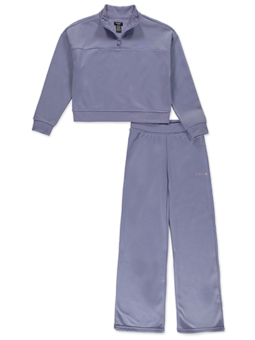 Bebe Girls' Quarter-Zip Pullover Sweatshirt and Sweatpants Set - CookiesKids.com