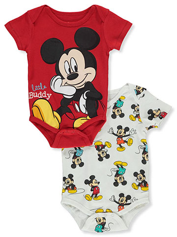 Disney Mickey Mouse Baby Boys' 2-Pack Bodysuits - CookiesKids.com