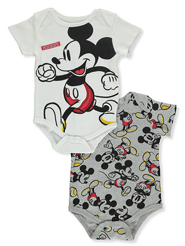 Disney Mickey Mouse Baby Boys' 2-Pack Bodysuits - CookiesKids.com