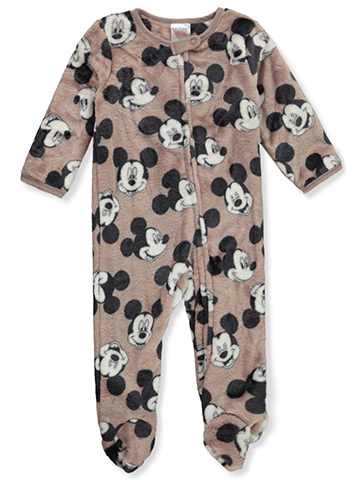 Disney Mickey Mouse Baby Boys' Plush Footed Coveralls - CookiesKids.com