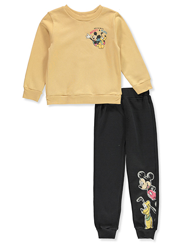 Disney Mickey Mouse Boys' 2-Piece Fleece Joggers Set Outfit - CookiesKids.com