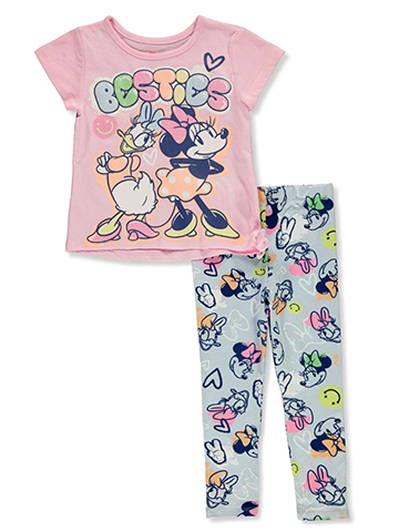 Disney Minnie Mouse Girls' 2-Piece Besties Leggings Set Outfit - CookiesKids.com