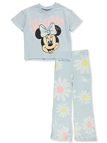 Disney Minnie Mouse Girls' 2-Piece Flower Leggings Set Outfit - CookiesKids.com