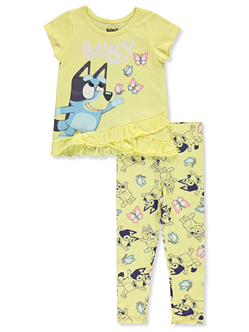 Bluey Girls' 2-Piece Leggings Set Outfit - CookiesKids.com