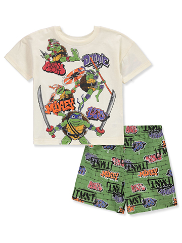 Teenage Mutant Ninja Turtles Boys' 2-Piece Shorts Set Outfit - CookiesKids.com