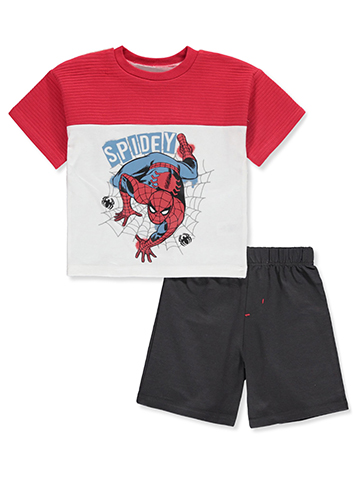 Spider-Man Boys' 2-Piece Shorts Set Outfit - CookiesKids.com