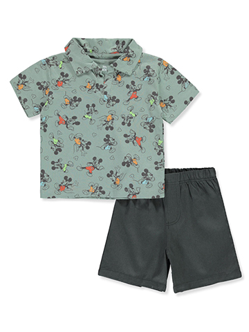 Disney Mickey Mouse Boys' 2-Piece Shorts Set Outfit - CookiesKids.com