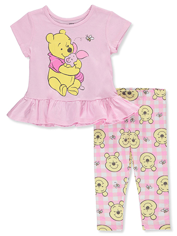 Disney Winnie The Pooh Baby Girls' 2-Piece Leggings Set Outfit - CookiesKids.com