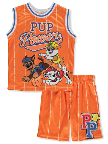 Paw Patrol Boys' 2-Piece Basketball Short Set Outfit - CookiesKids.com