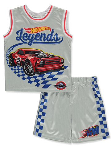 Hot Wheels Boys' 2-Piece Shorts Set Outfit - CookiesKids.com