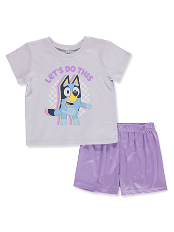 Bluey Girls' 2-Piece Shorts Set Outfit - CookiesKids.com