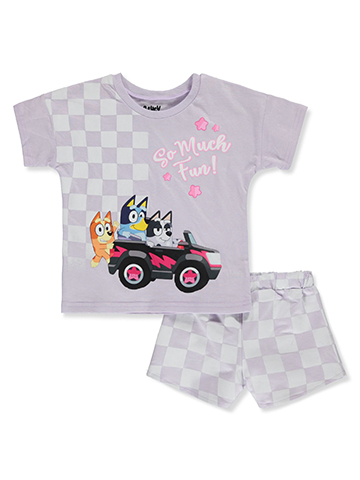 Bluey Girls' 2-Piece Shorts Set Outfit - CookiesKids.com
