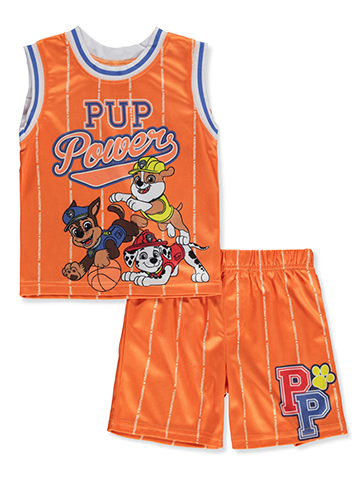 Paw Patrol Boys' 2-Piece Basketball Shorts Set Outfit - CookiesKids.com