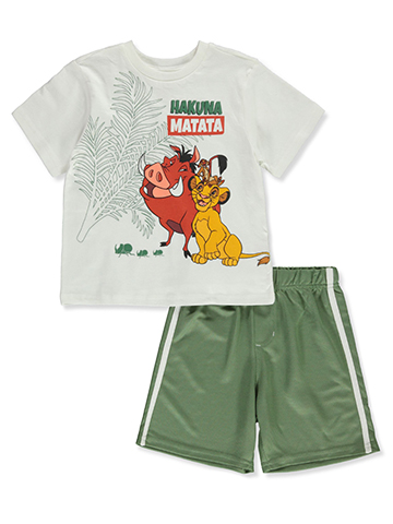 Disney The Lion King Boys' 2-Piece Shorts Set Outfit - CookiesKids.com