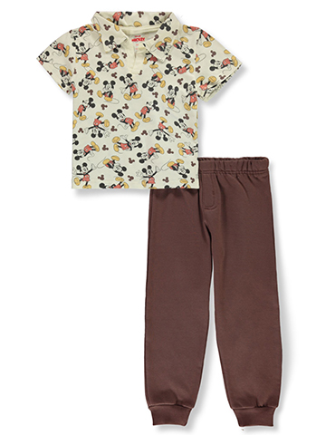 Disney Mickey Mouse Boys' 2-Piece Joggers Set Outfit - CookiesKids.com