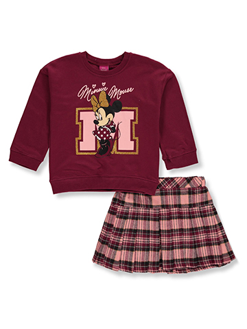 Disney Minnie Mouse Girls' 2-Piece Skirt Set Outfit - CookiesKids.com
