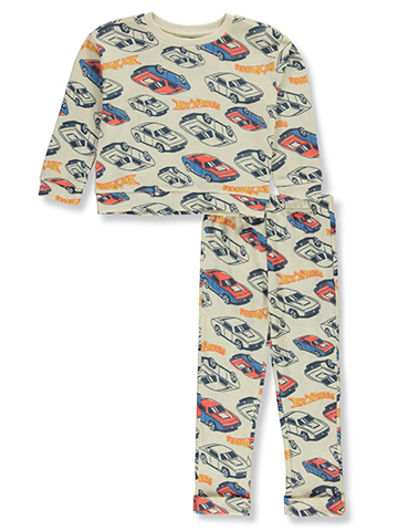 Hot Wheels Boys' 2-Piece Thermal Waffle Pants Set Outfit - CookiesKids.com